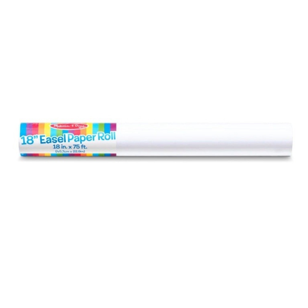 Melissa & Doug 18" Easel Paper Roll 75 Feet White Premium Heavy Weight Bond NEW‎